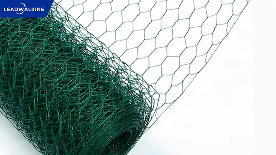 Leadwalking Mild Steel Wire Material PVC Coated Rose Gold Chicken Wire Manufacturing China 5