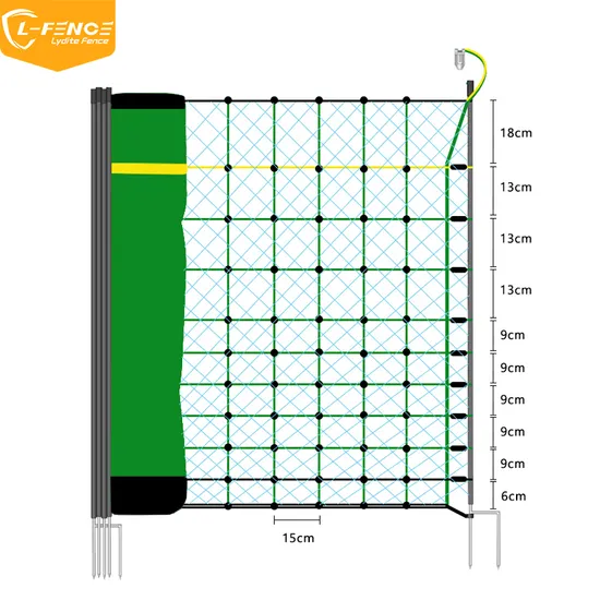Farm Electric Netting Fence Sheep Fencing with Posts Spikes 