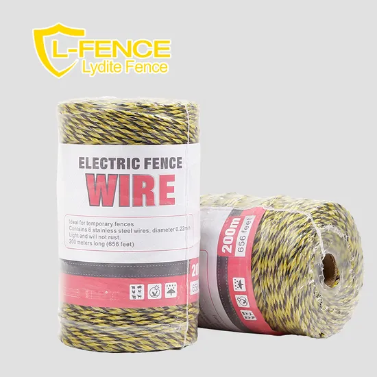 Lydte OEM Service Electric Fence Rope Polywire for Fence Post 