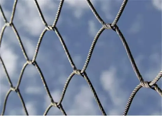 Zoo Metal Flexible Woven Animal Poultry Garden Barrier Wire Rope Fence Netting 