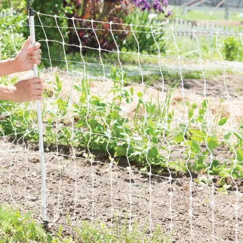 Protect or Contain Livestock Electric Netting Is Quick to Install, Durable 