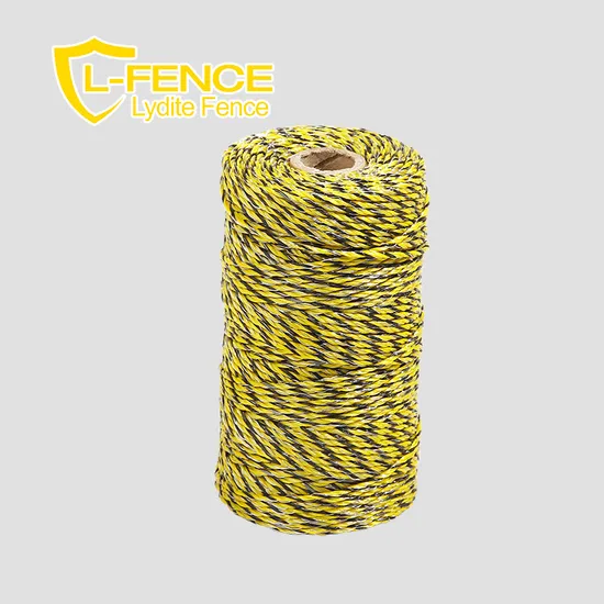 Lydte OEM Service Electric Fence Rope Polywire for Fence Post Use 