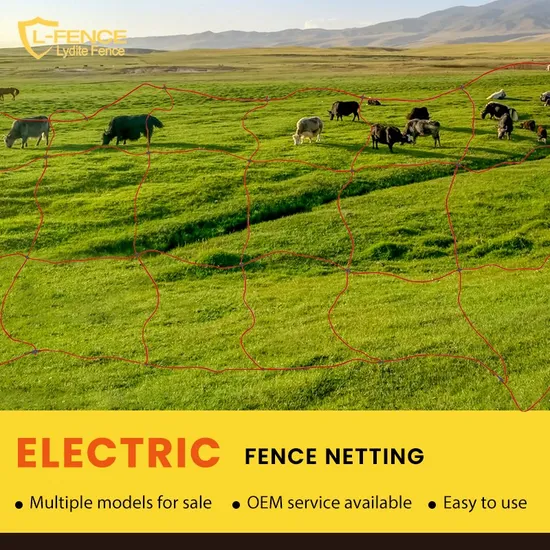 Lydite Farm Double Spikes Electric Fence Netting for Horse 