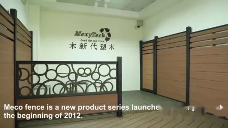 Easy Installation WPC Teak Poly Wood Fence for Outdoor Balcony 